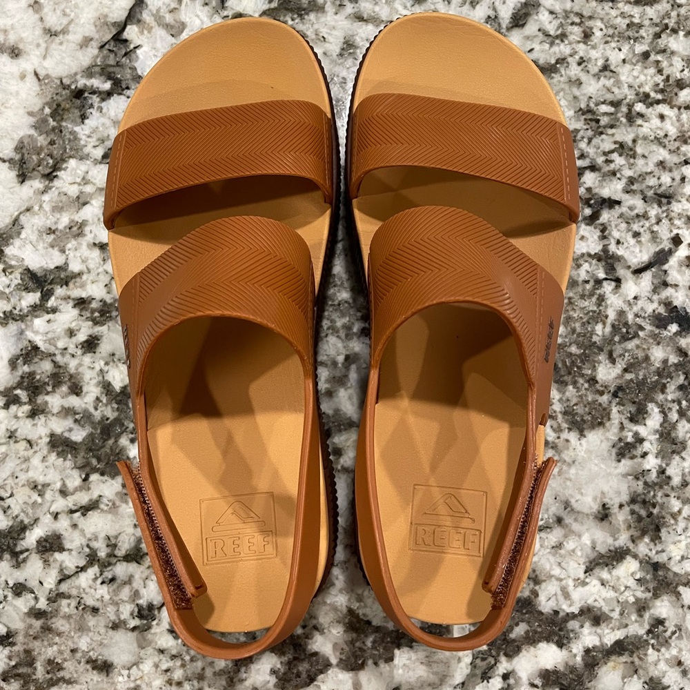 Reef Tan Platform Sandals